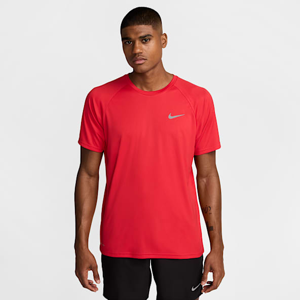 Red nike bathing suit shop